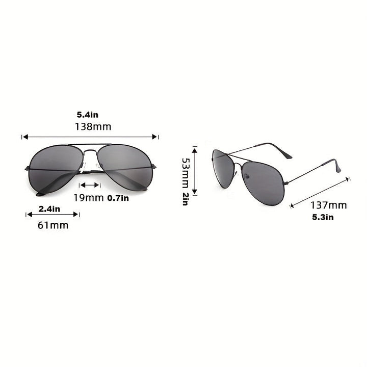 Mune Fashion | Classic Aviator Sunglasses with Golden Frame for Women