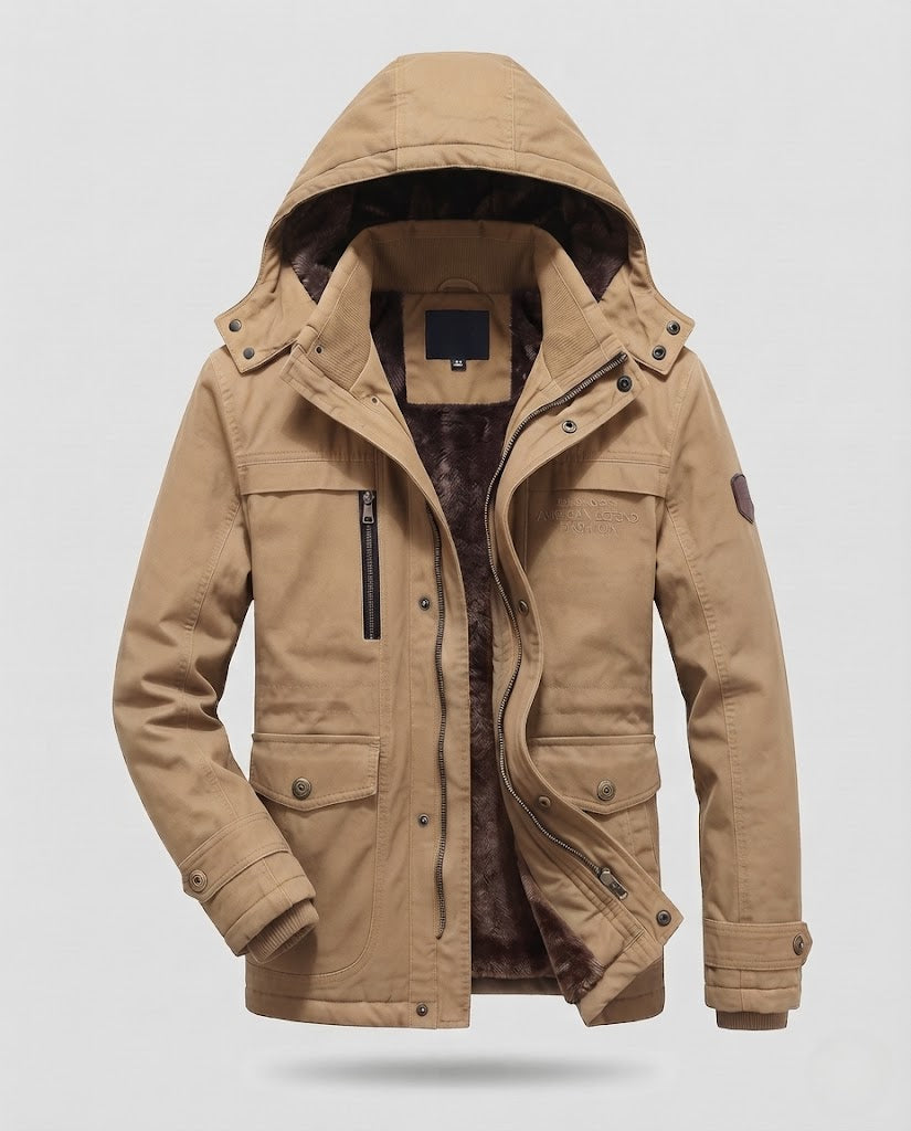 Men's Warm Functional Jacket with Fleece Lining Mune Fashion