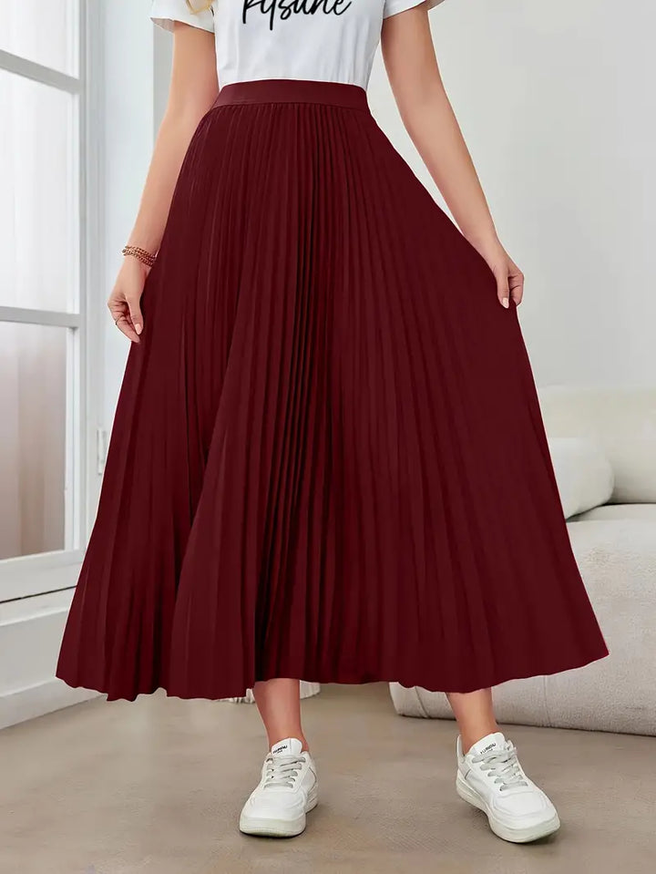 Mune Fashion | Casual Pleated Maxi Skirt