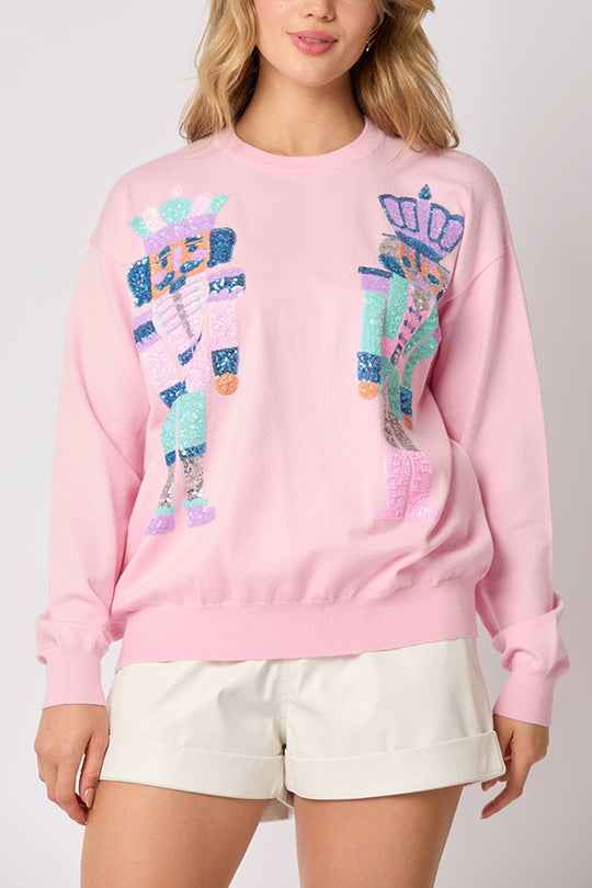 Mune | Christmas Soldier Sequin Fashion Casual Sweatshirt