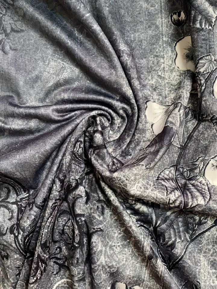 Women’s Asymmetric Abstract Art Midi Dress