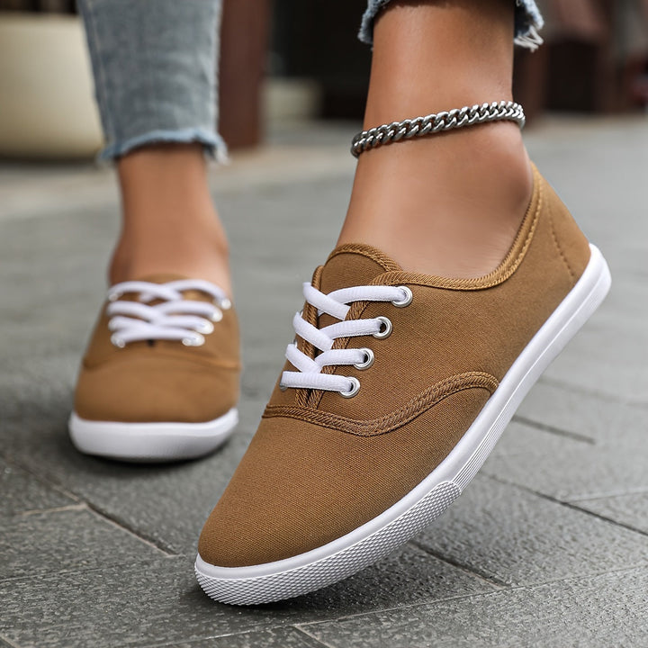 Mune Fashion | Comfortable Low Canvas Lace-up Shoes