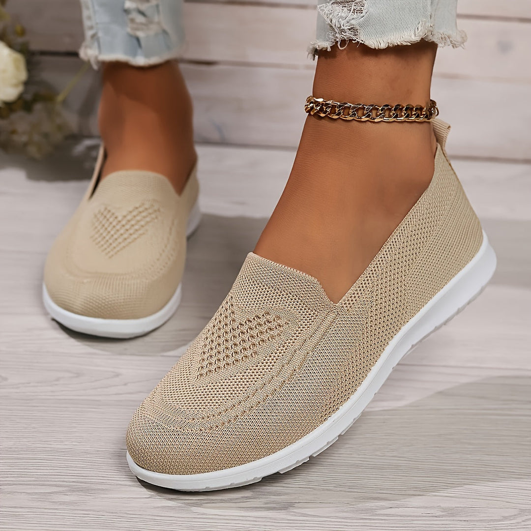 Mune Fashion | Solid Color Knitted Sneakers For Women