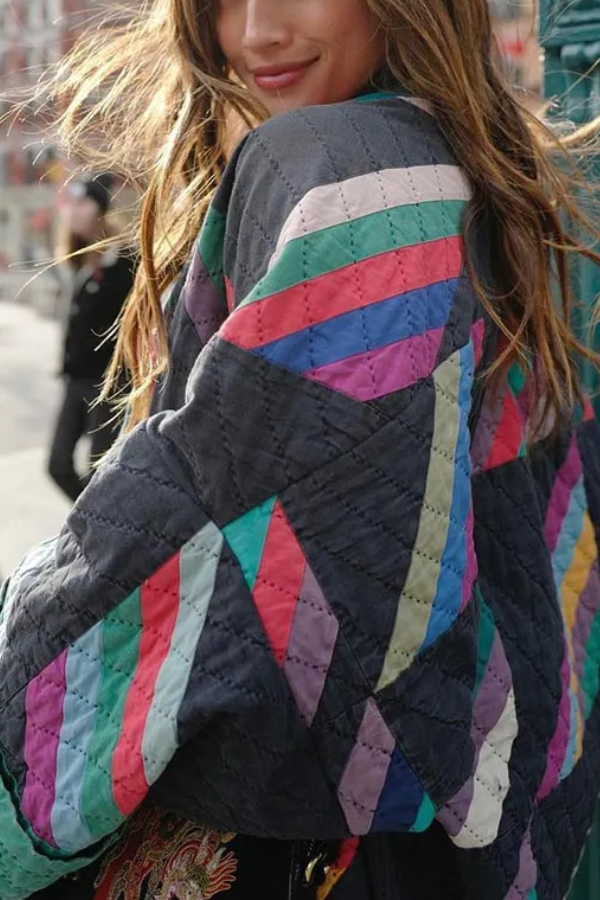 Mune | Printed Patchwork Cotton Jacket