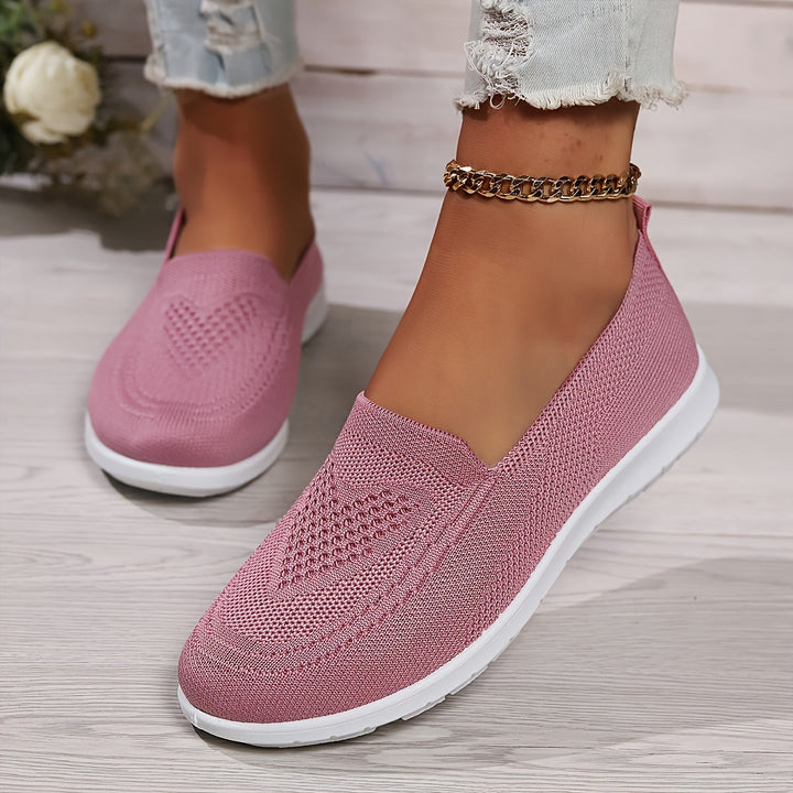 Mune Fashion | Solid Color Knitted Sneakers For Women