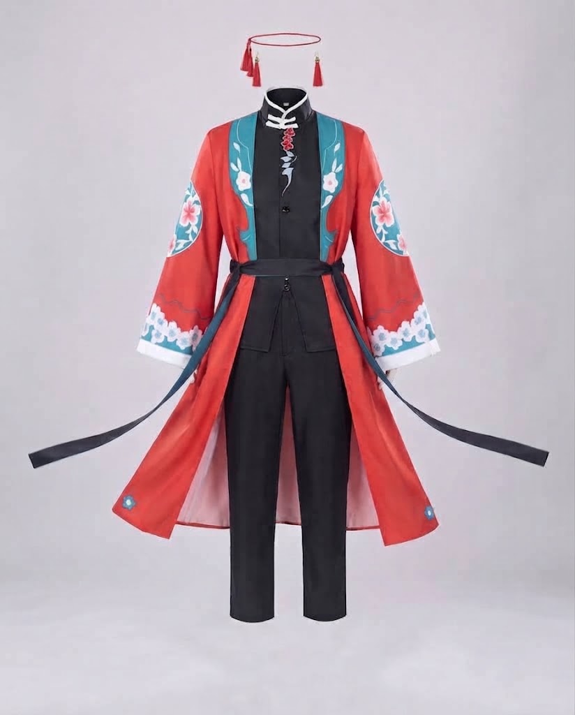 Ladies traditional costume set with elaborate embellishments and matching accessories Mune Fashion