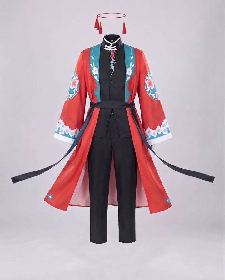 Ladies traditional costume set with elaborate embellishments and matching accessories Mune Fashion