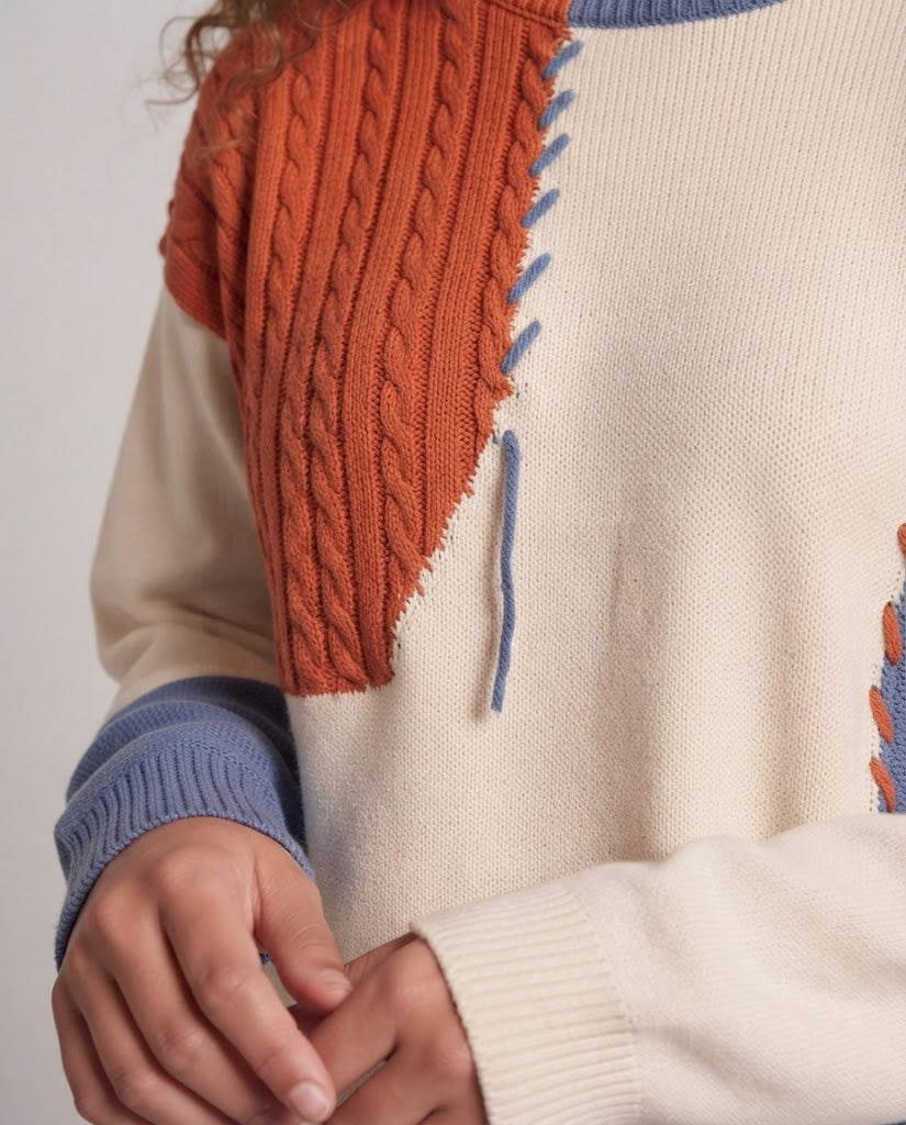 Women Oversized Knit Sweater Mune Fashion