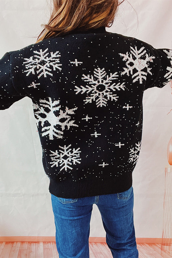 Mune | Christmas Pattern Knitted Round Neck Long Sleeve Sweater