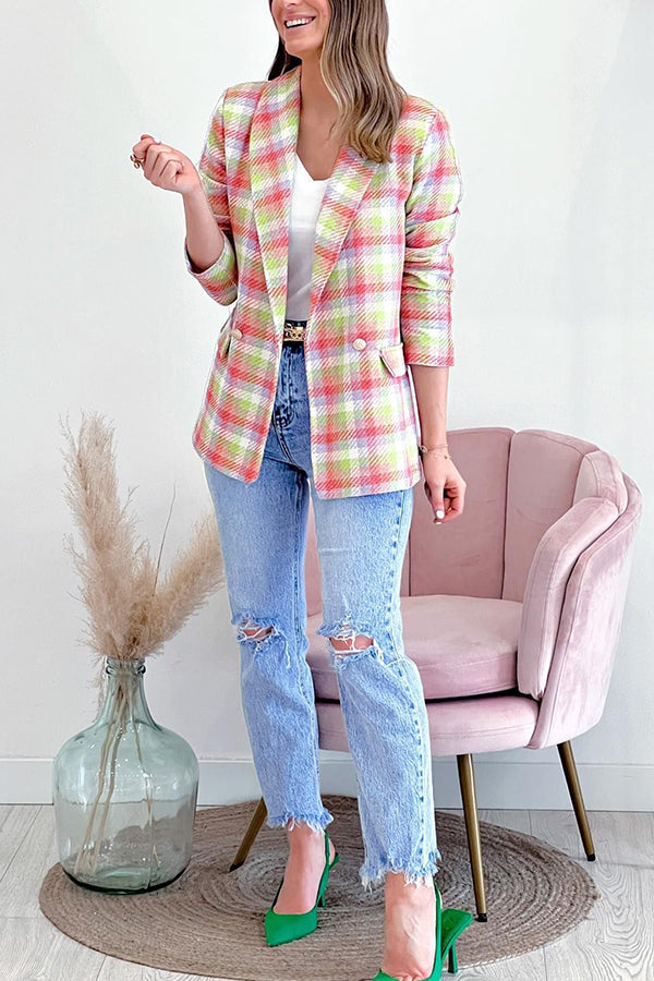 Mune | Arm Pockets Printed Double Button Casual Jacket