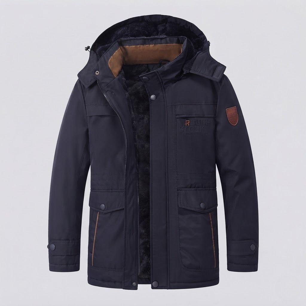 Men's Waterproof Outdoor Jacket with Removable Hood Mune Fashion