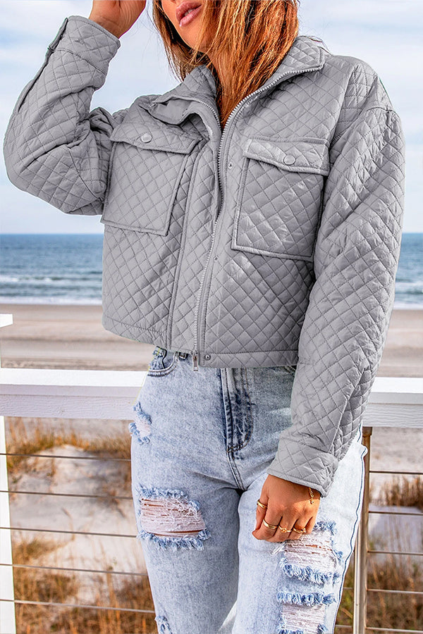 Mune | Quilted Jacket with Pockets and Zipper