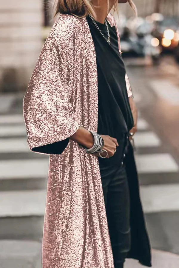 Mune | Jacket in Windproof Knit with Sequins Suzie