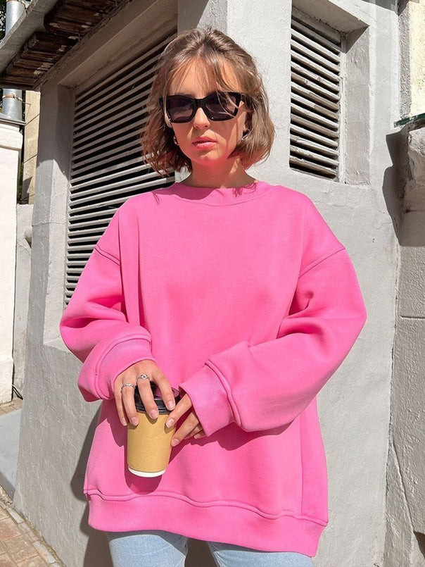 Mune | Women's Oversized Sweatshirt In Solid Color Design