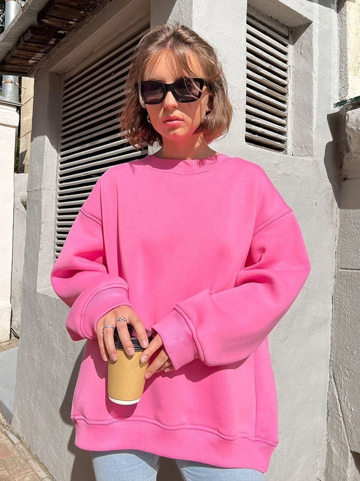 Mune | Women's Oversized Sweatshirt In Solid Color Design