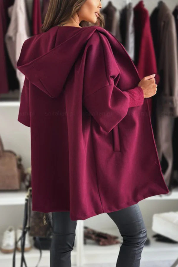 Mune | Color Loose Bag Hooded Jacket with Long Sleeves