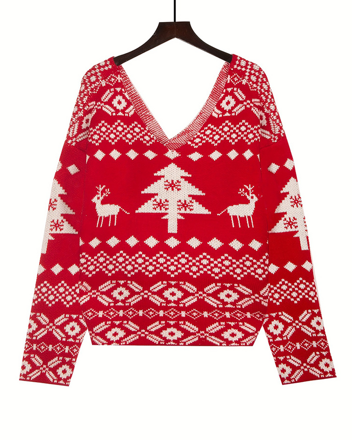 Mune | Christmas Snowflake Long Sleeve Sweater