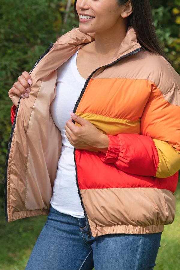 Mune | Sunglow Color Block Puffer Coat