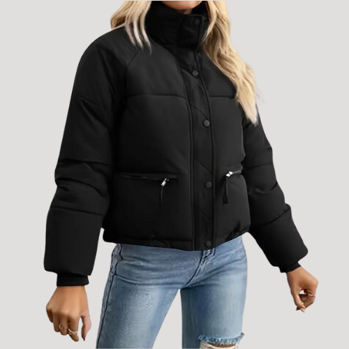 Mune | Women's quilted button-up bomber jacket lightly padded