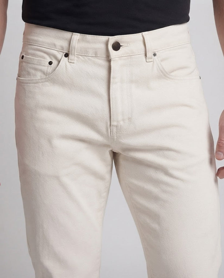 Men's Straight Cut Five-Pocket Fabric Pants with Light Stretch Mune Fashion