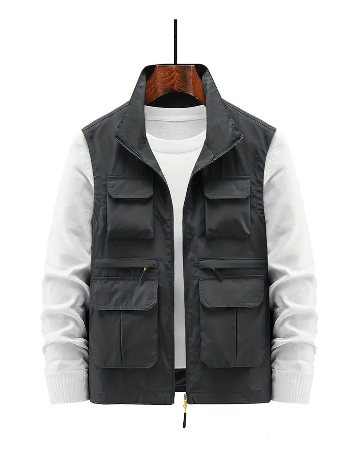Mune | Men's Vest Multi With Pockets With Zipper