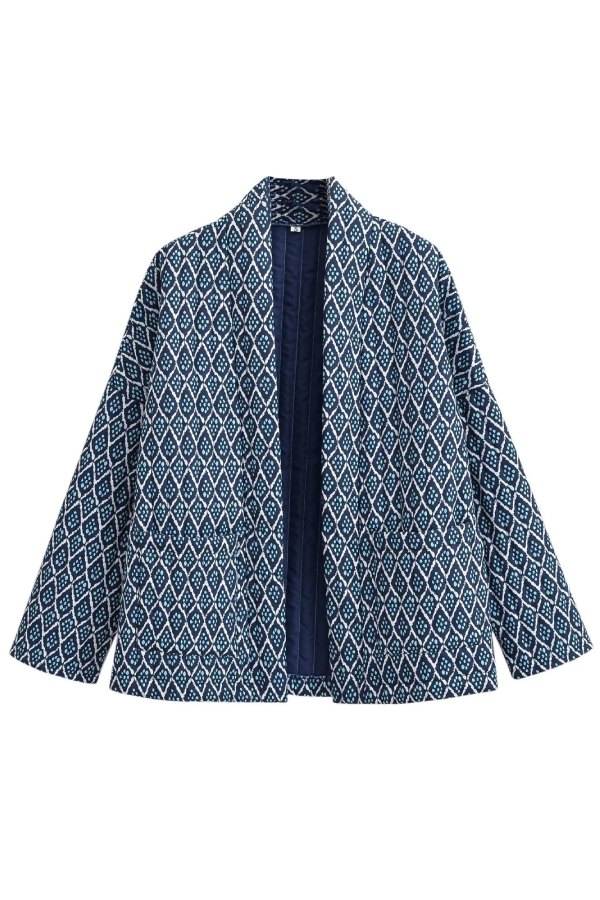 Mune | Print Loose Lightweight Cotton Jacket