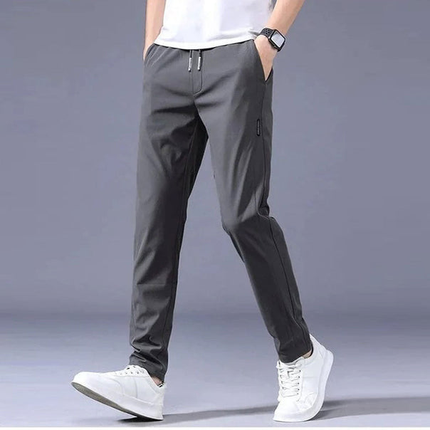 Quick-drying pants with drawstring