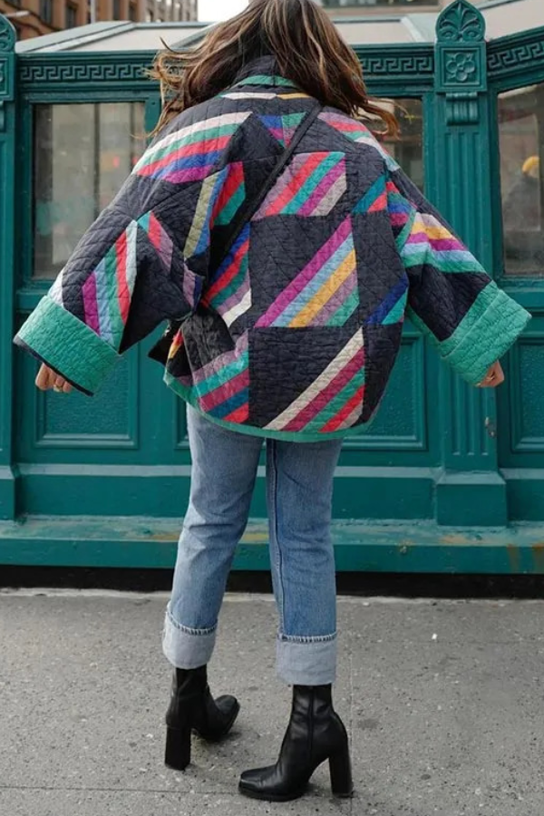 Mune | Printed Patchwork Cotton Jacket