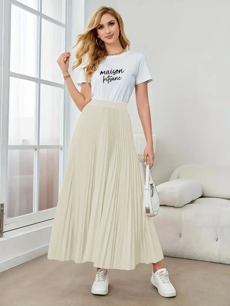 Mune Fashion | Casual Pleated Maxi Skirt