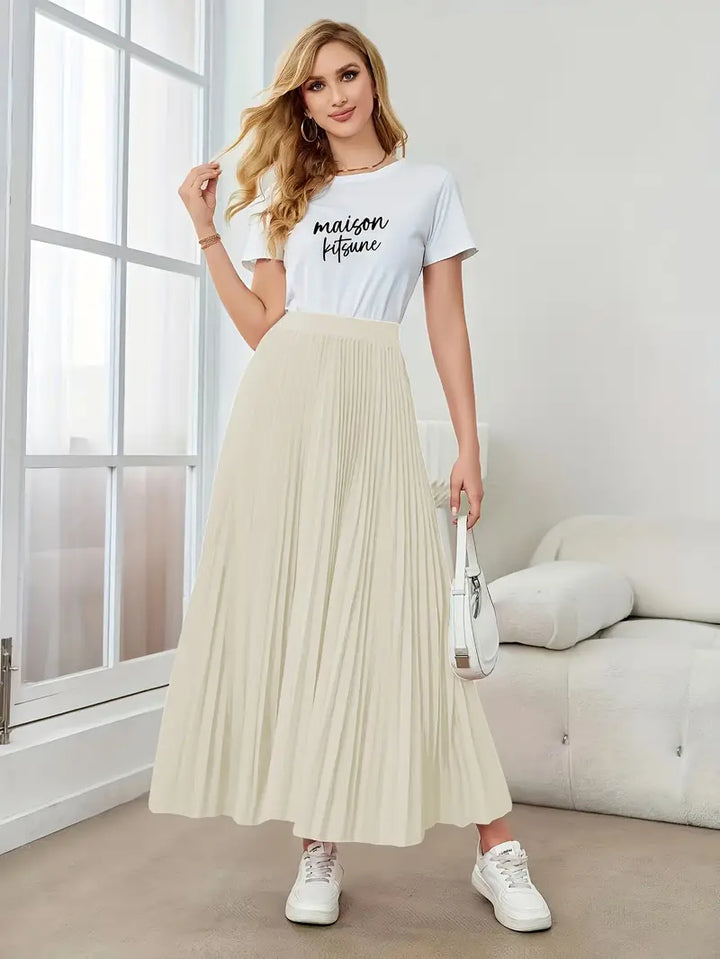 Mune Fashion | Casual Pleated Maxi Skirt