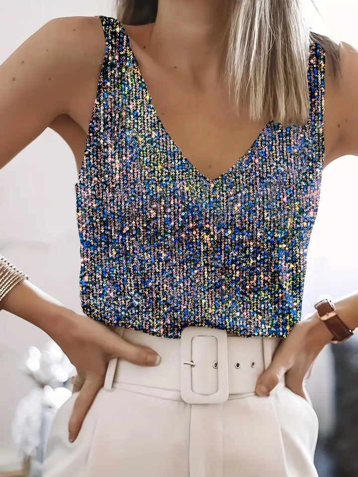 Mune Fashion | Sleeveless Top with Sequins