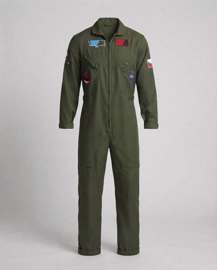 Men's flight suit with practical pockets and authentic details Mune Fashion