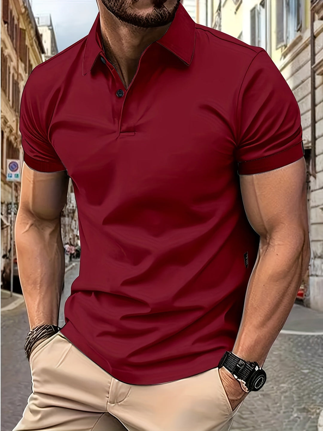 Stylish and comfortable short sleeve polo
