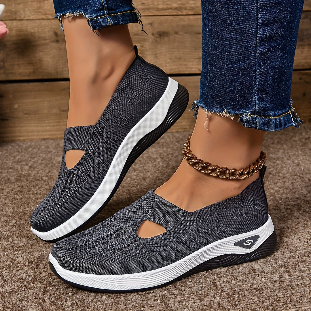 Casual, breathable slip-on sneakers