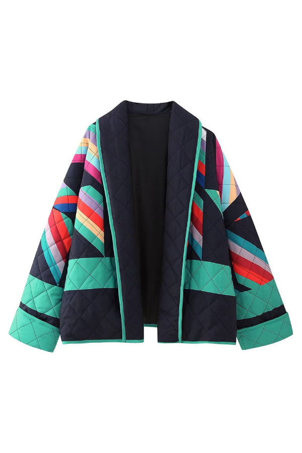 Mune | Printed Patchwork Cotton Jacket