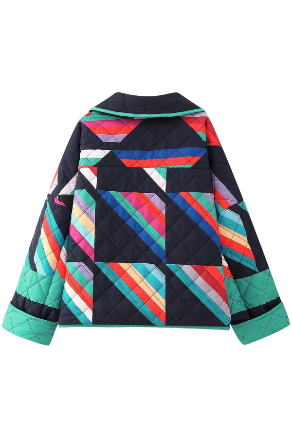 Mune | Printed Patchwork Cotton Jacket