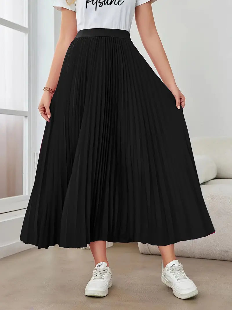 Mune Fashion | Casual Pleated Maxi Skirt