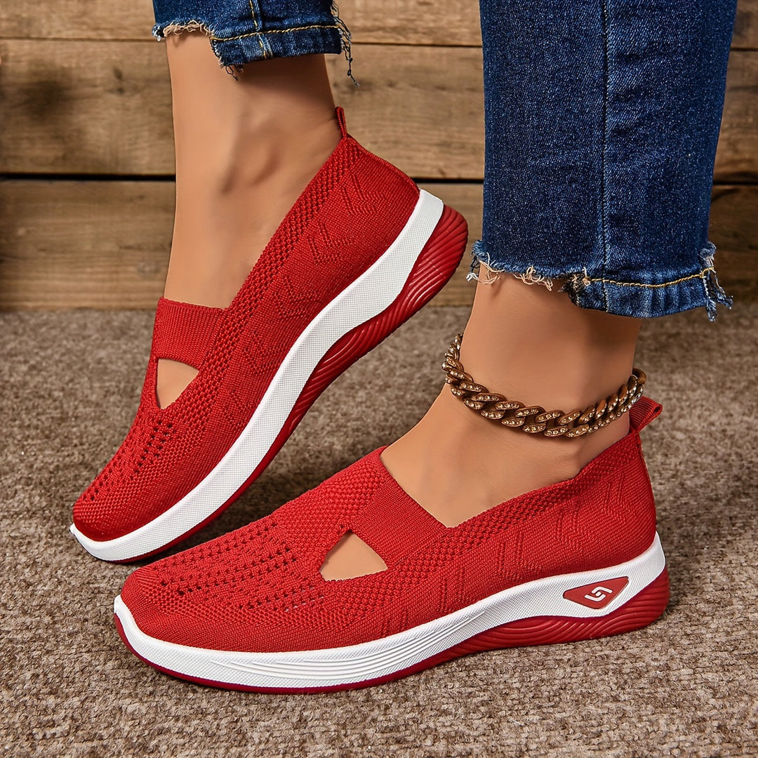 Casual, breathable slip-on sneakers
