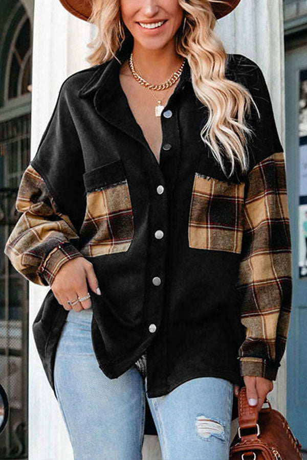Mune | Patchwork Chest Pockets Oversized Jacket