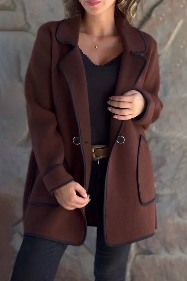 Mune | Suit Collar Double-Sided Wool Jacket