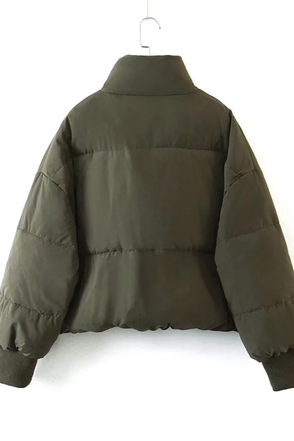 Mune | Collar Zipper Pocket Thick Warm Cotton Jacket