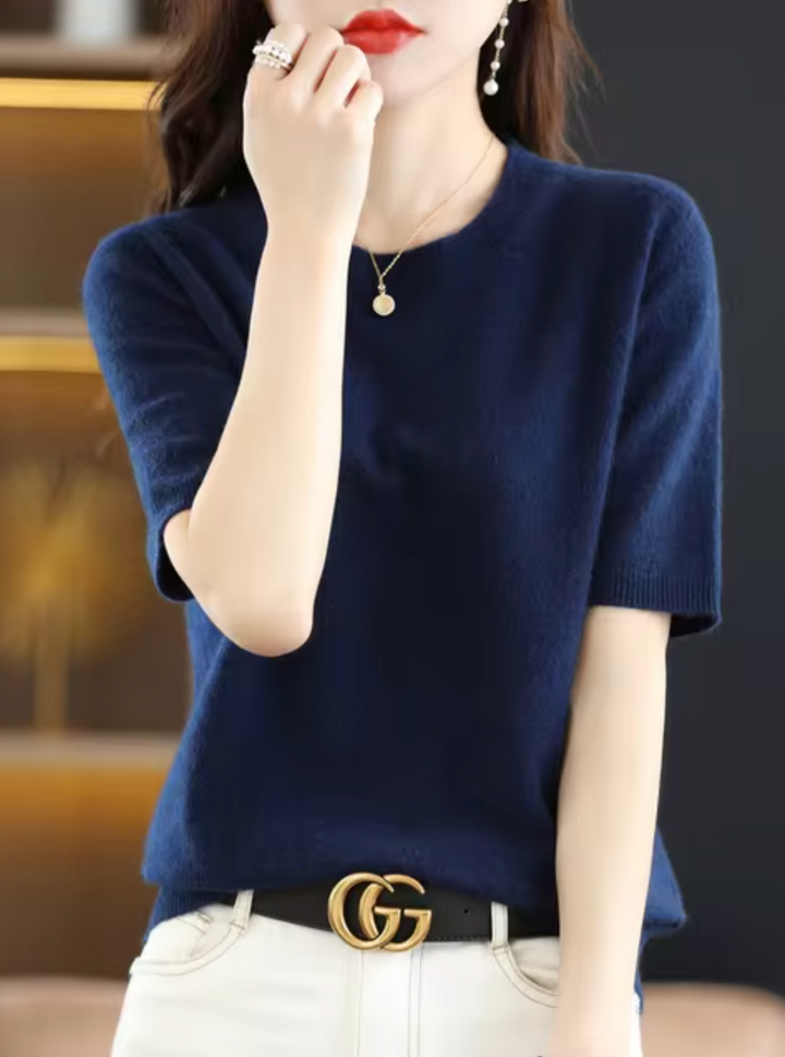 Mune Fashion | Short-sleeved wool sweater