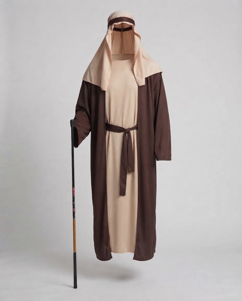 Men's traditional biblical garment with detailed Mune Fashion cloak Mune Fashion