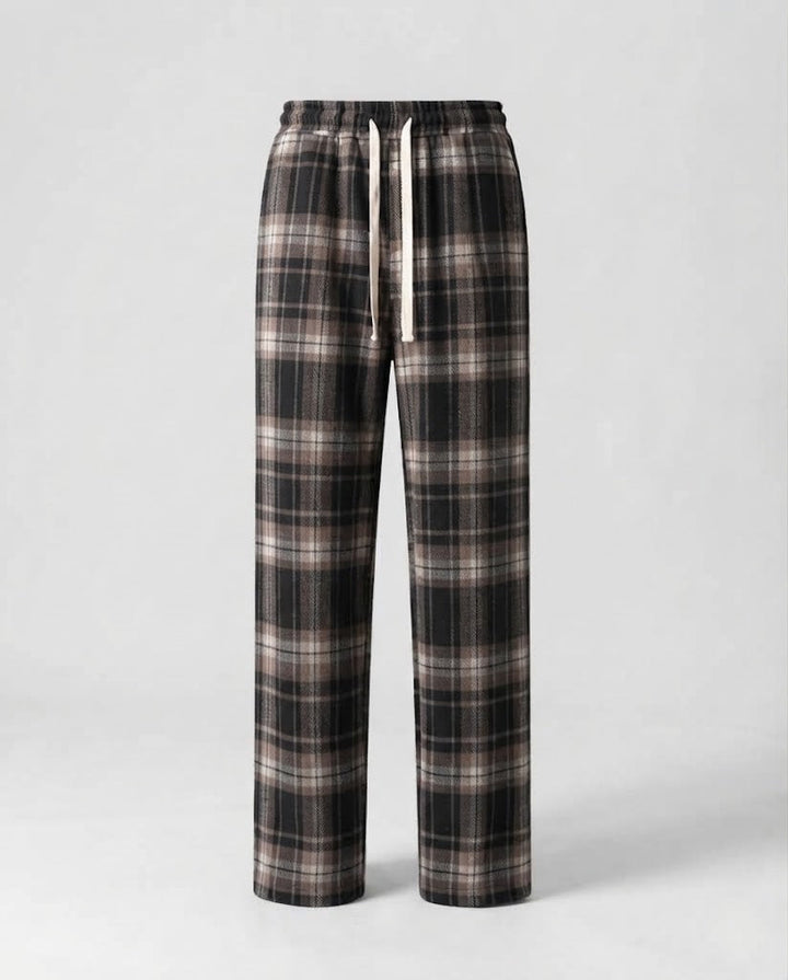 Women Comfortable Checked Pants Mune Fashion
