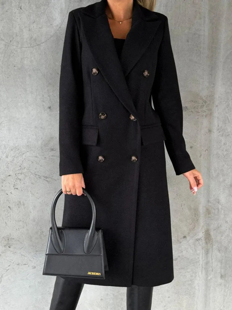 Mune | Winter coat with lapels for women