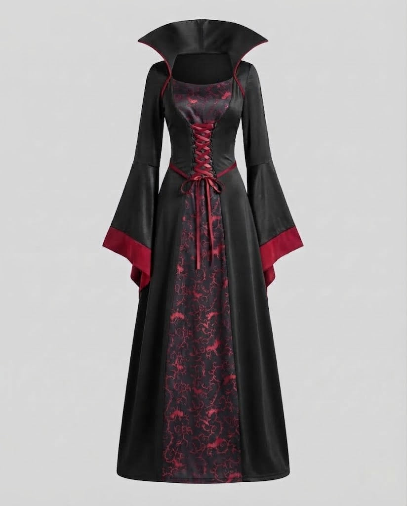 Women dramatic Vampire dress Mune Fashion