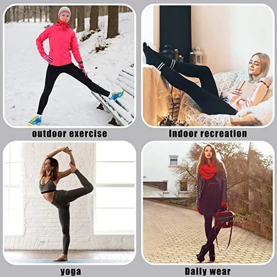 Mune | Women's Winter Pants Fleece - Warm Leggings with Shaping Effect