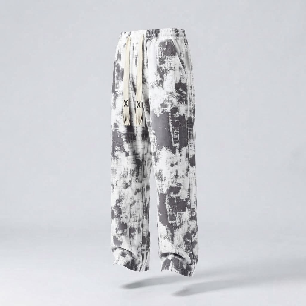 Women Leisure Graphic Cargo Pants Mune Fashion
