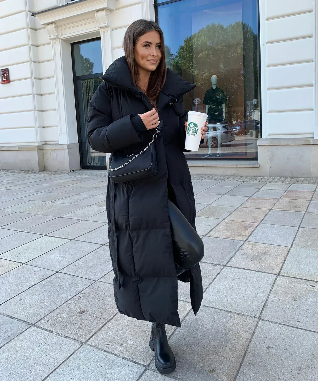 Mune | Long Winter Coat with Belt