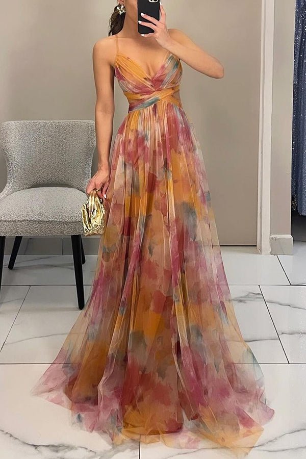 Mune | Elegant Maxi Dress In Beautiful Floral Pattern